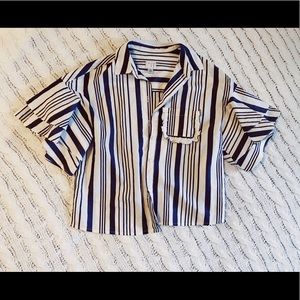 A New Day Button up striped blouse